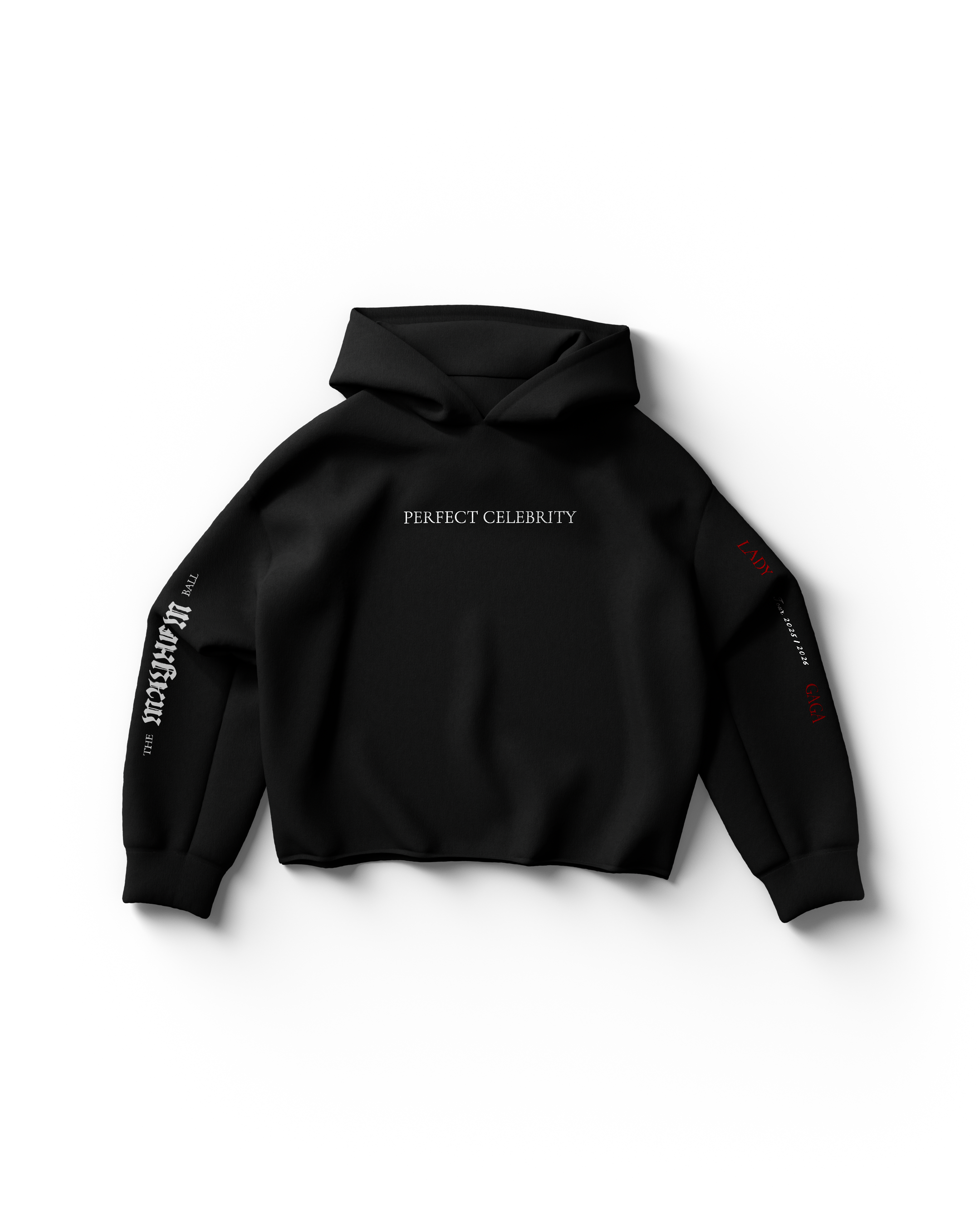 Perfect Celebrity Black Hoodie - Lady Gaga Official FR