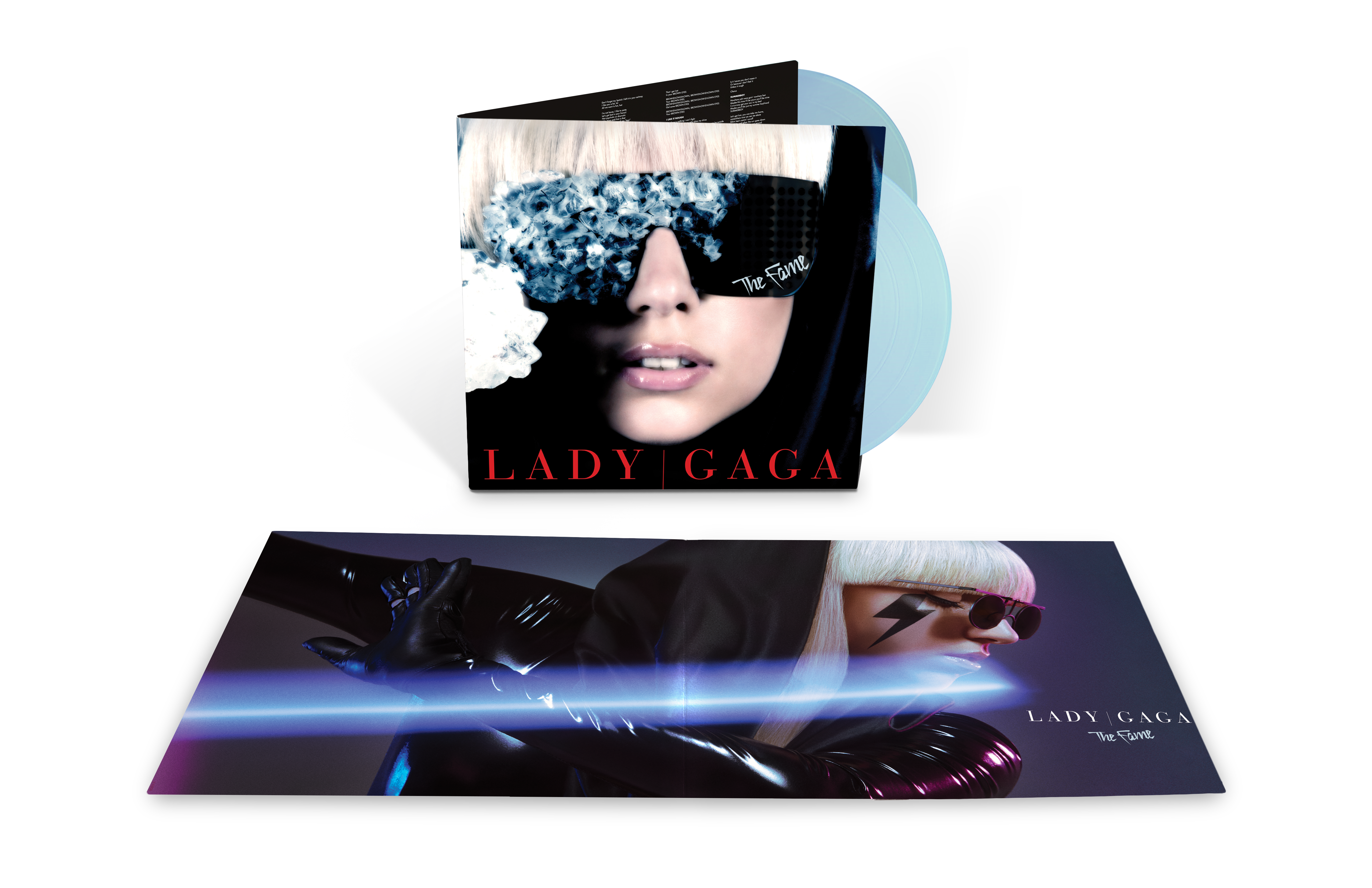 THE FAME VINYLE BLEU CLAIR TRANSLUCIDE