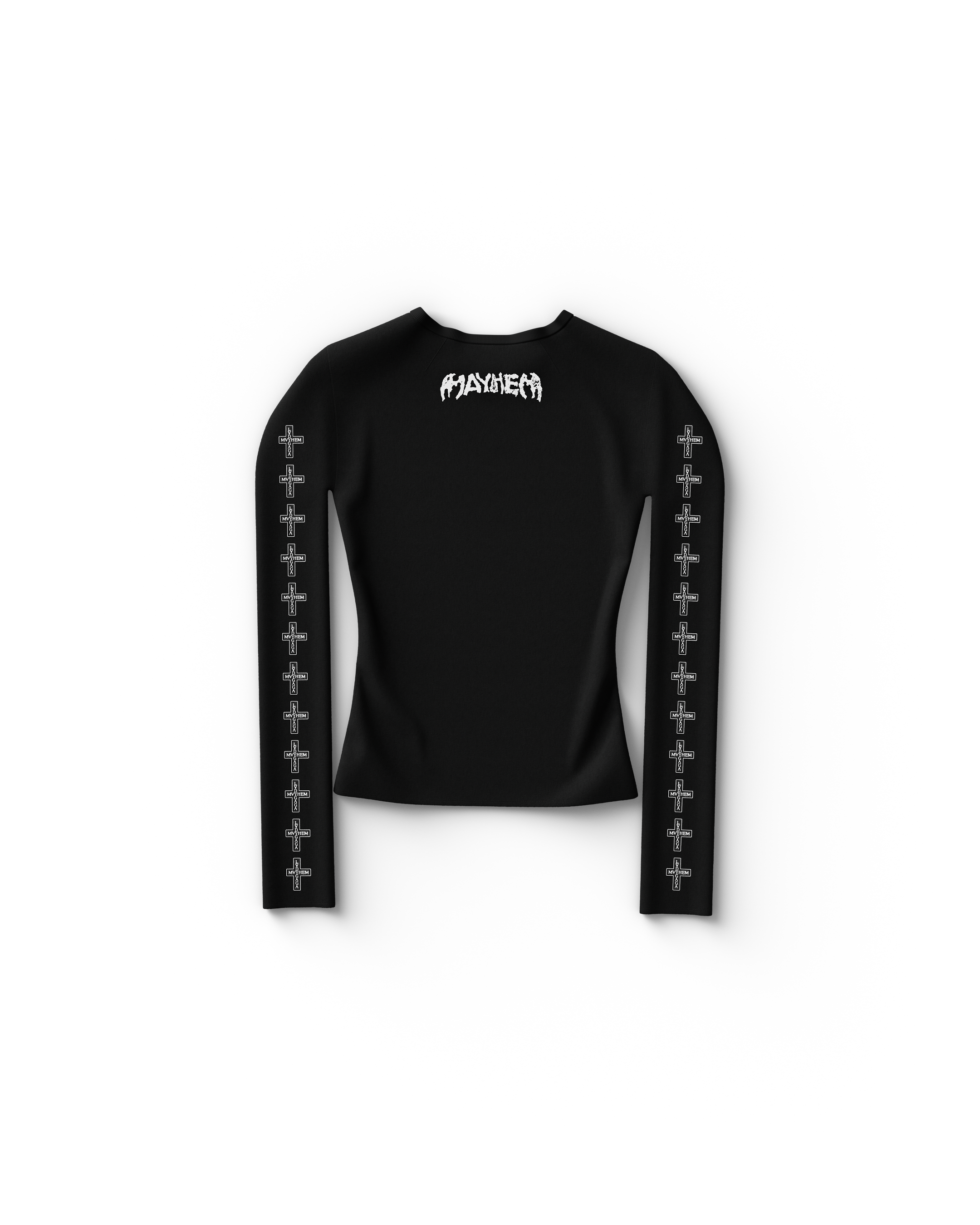 Cross Sleeve Fitted Longsleeve T-Shirt