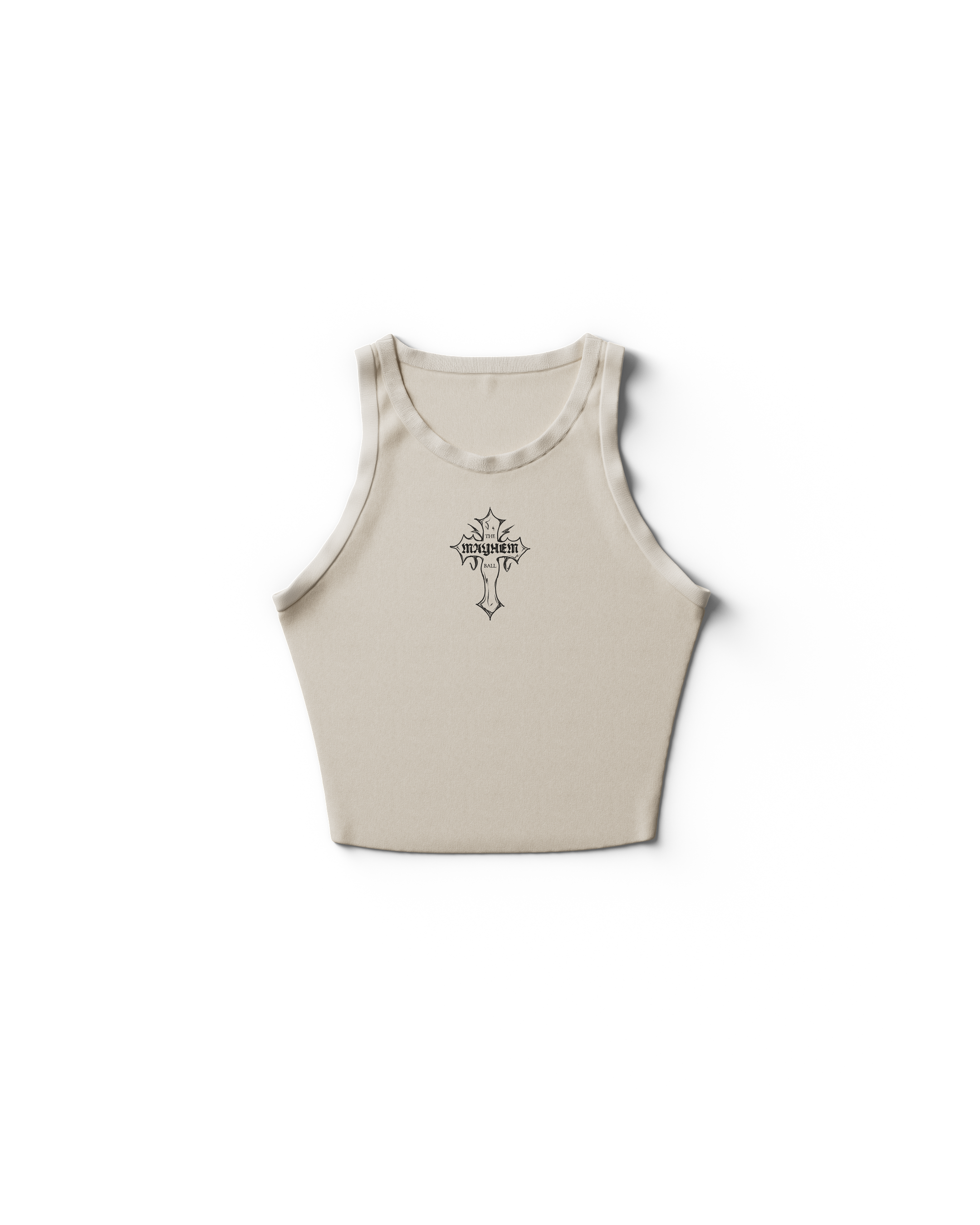 MAYHEM Cross Cropped Tank