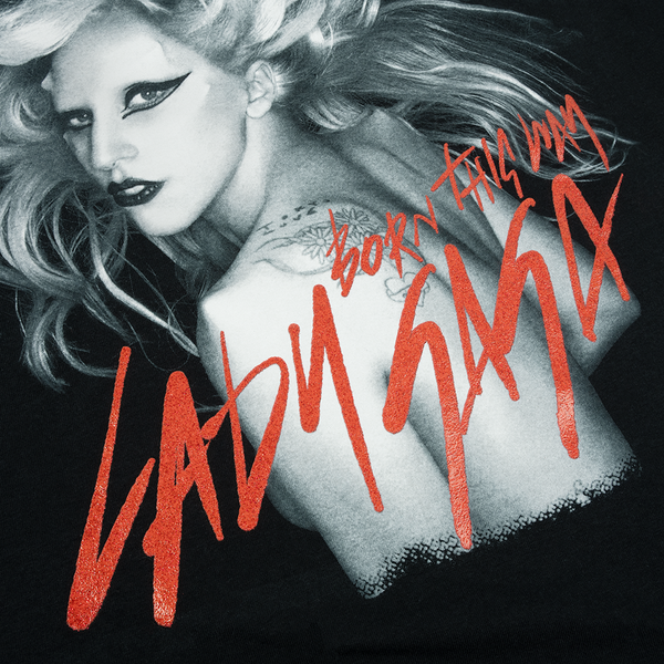 TSHIRT BORN THIS WAY SCRIPT Lady Gaga Official FR