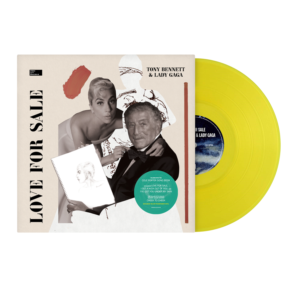 VINYLE COULEUR JAUNE LOVE FOR SALE