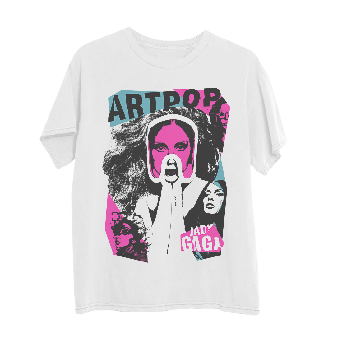Artpop Collage White T-Shirt