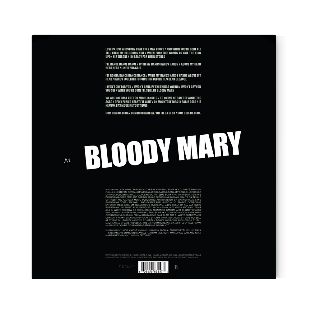 Vinyle Bloody Mary Glow In The Dark